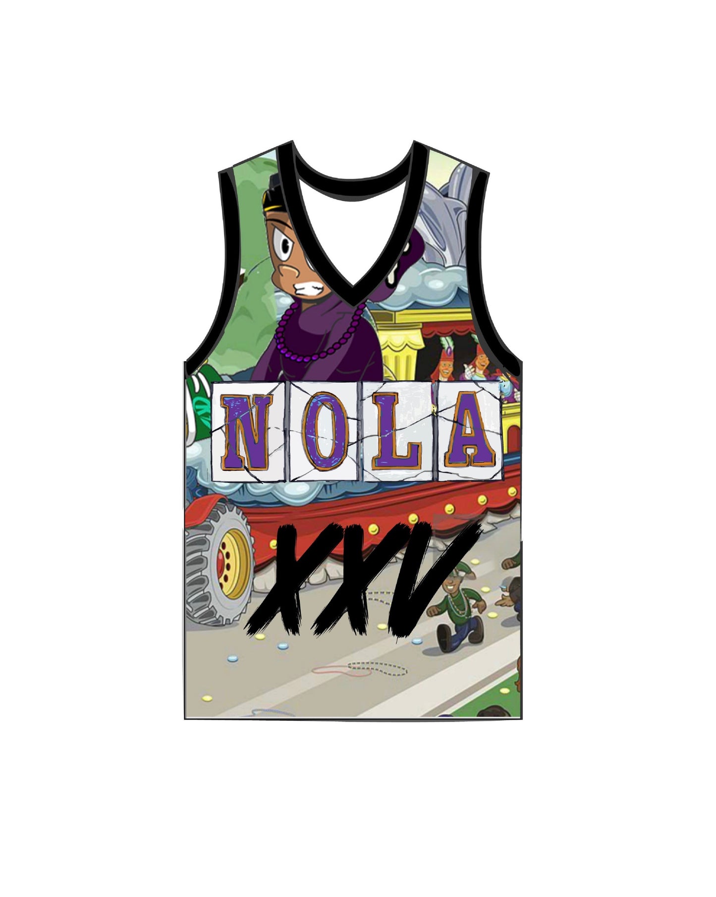 NOLA Mardi Gras Basketball Jersey (Pre-Order)