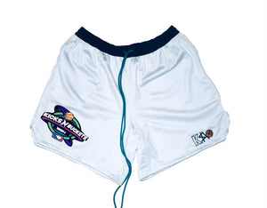 90s Era Mesh Shorts (White)