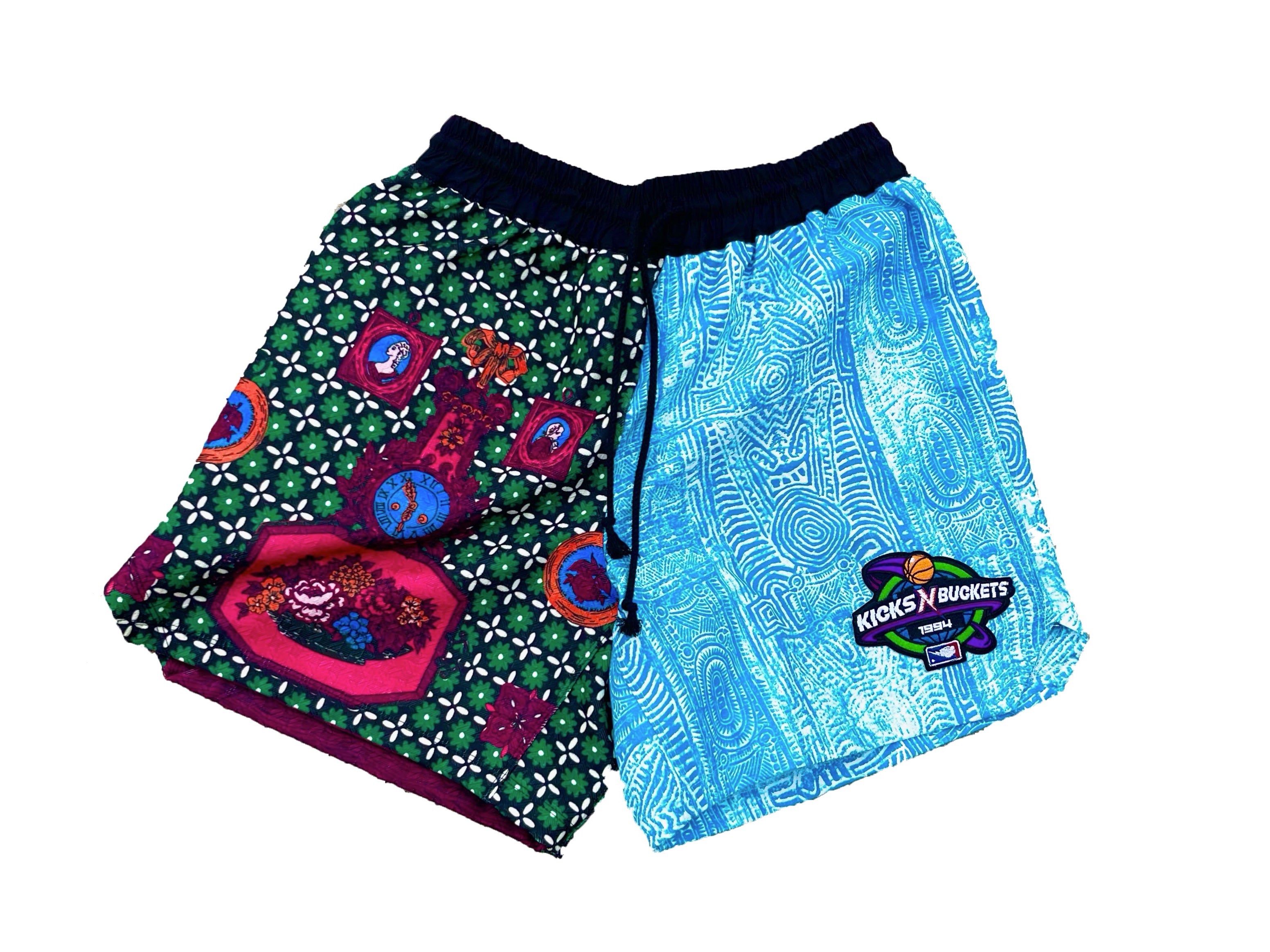 'Hoop'N in France 2.0 ' Retro Shorts