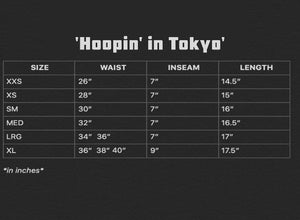 'Hoop'N in Tokyo" Retro Shorts